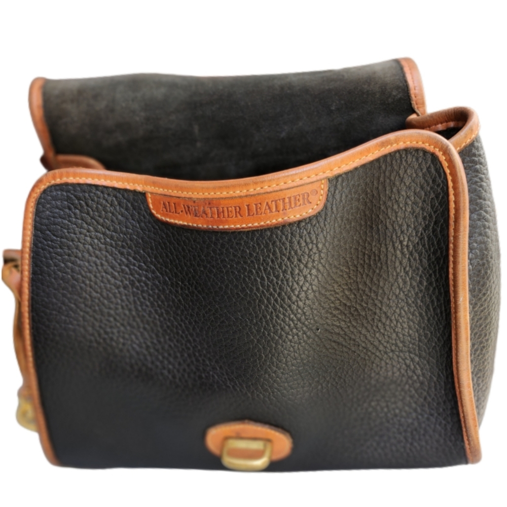 VINTAGE DOONEY & BOURKE ALL WEATHER BLACK PEBBLE GRAIN LEATHER CROSSBODY BAG - Picture 5 of 10